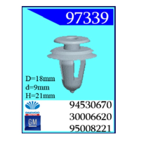 Крепежное изделие Chevrolet, Daewoo, GM,Toyota (97339 (С0371)              