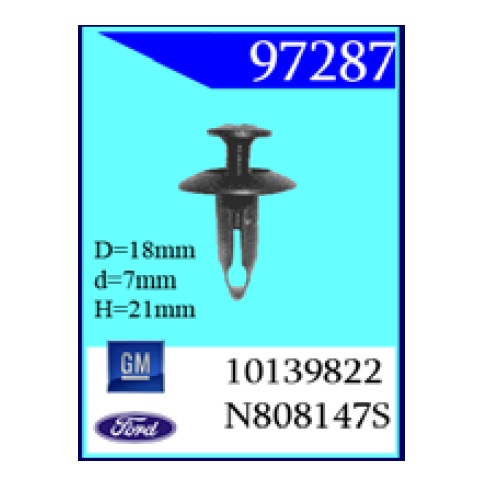 Крепежное изделие Ford, GM (97287)                                         