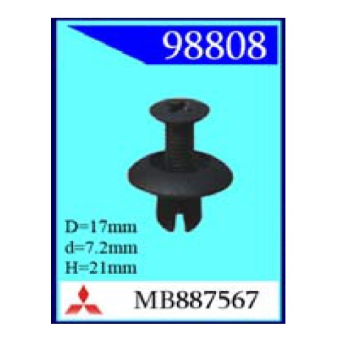 Крепежное изделие Mitsubishi, TOYOTA 98808 (С0063)                         