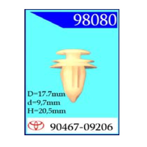 Крепежное изделие Toyota (98080 (С0391)                                    
