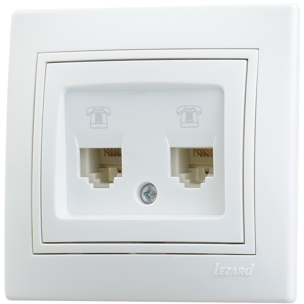 Розетка белая TF+Комп.LEZARD (701-0202-143)                              