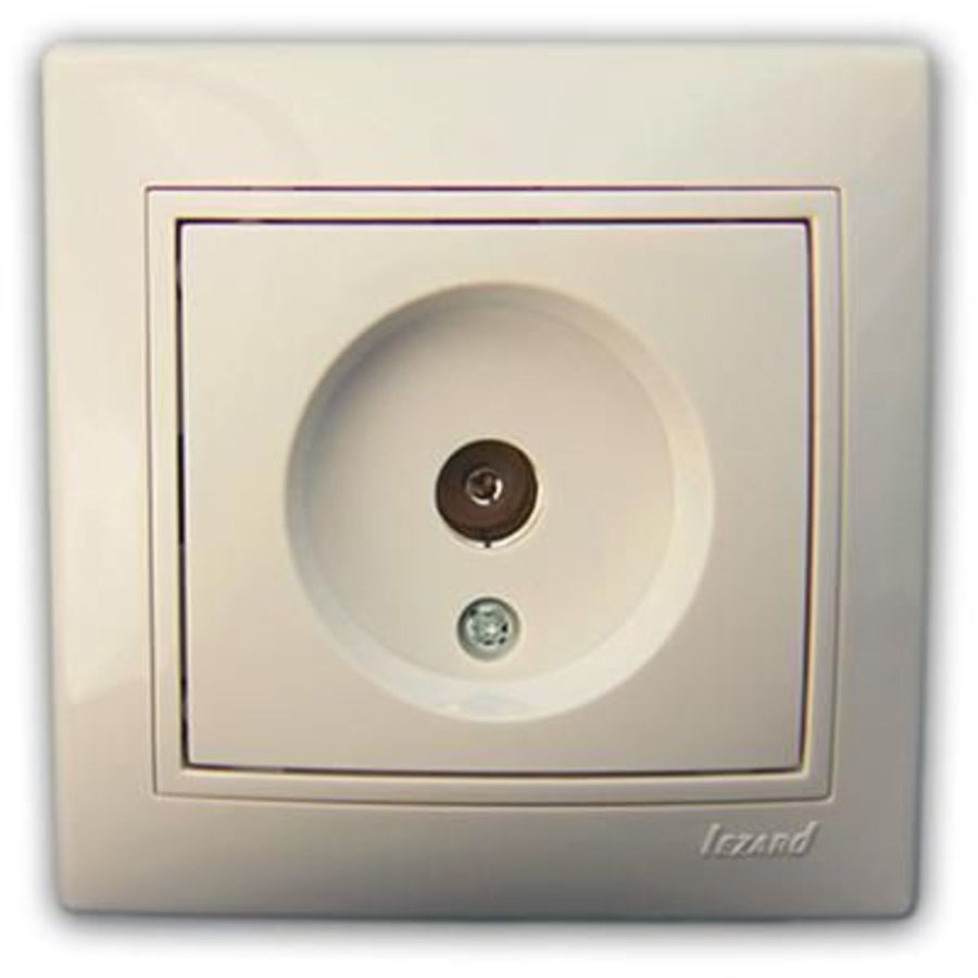 Розетка крем для ТВ LEZARD (701-0303-129)                                