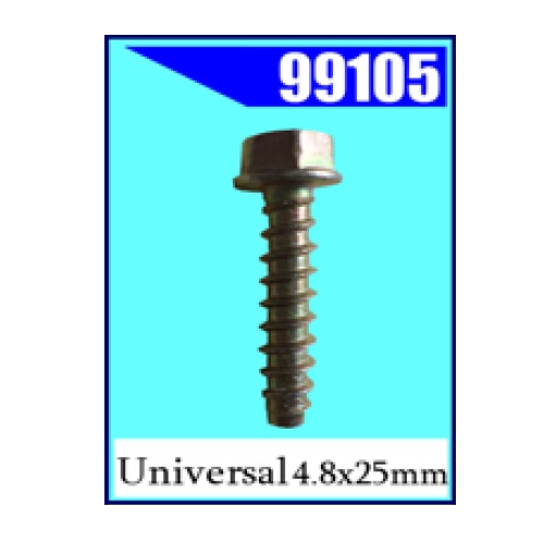 Саморез с фланцем под ключ+отверт, тупой конец 4,8х25 (99105)              